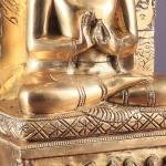 Pure Brass Lord Buddha Statue | Dharmachakra Mudra | 11" Height | Traditional Sacred Art | Premium Collection | Handcrafted Excellence | Jaipurio